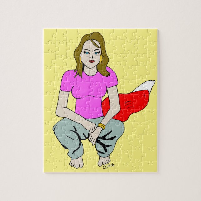 Puzzle fille rusée  (Vertical)