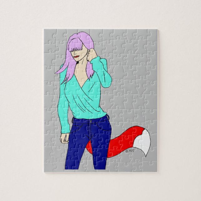 Puzzle fille rusée   (Vertical)