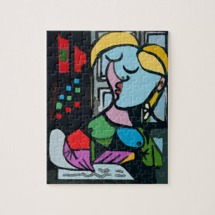 Puzzle Fille sur tablette 2