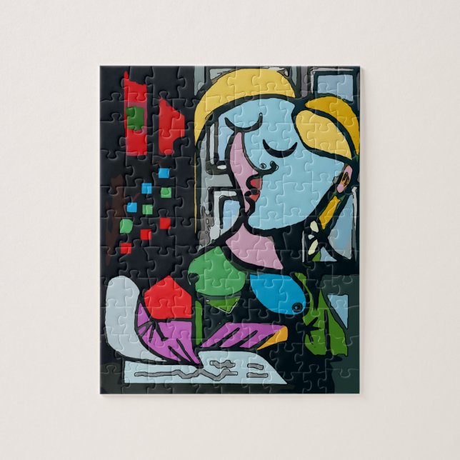 Puzzle Fille sur tablette 2 (Vertical)