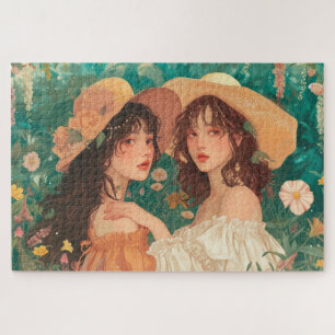 Puzzle Filles de la garden-party casse-tête