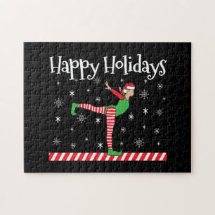 Puzzle Filles Gymnastique Elfe de Noël