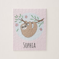 Filles mignonne couchage Sloth avec nom Enfants