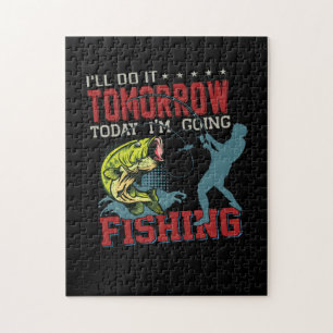 Puzzle Fisher Art Aujourd'Hui Je Vais Pêcher