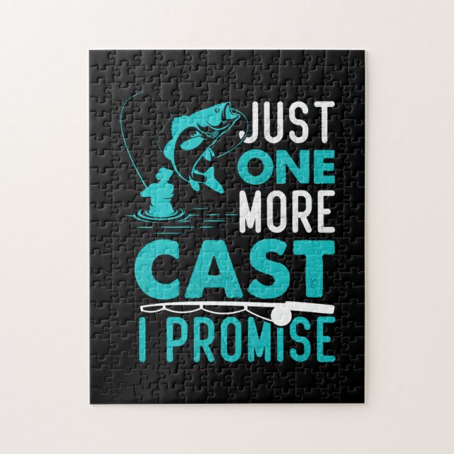 Puzzle Fisher Cadeau Juste Un Poisson De Plus Je Promets (Vertical)