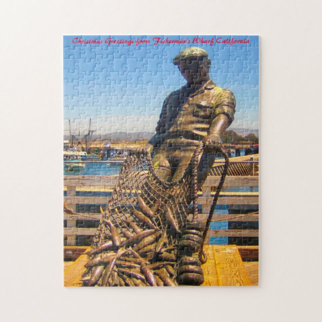 Puzzle Fisherman's Wharf California. voeux de Noël (Vertical)