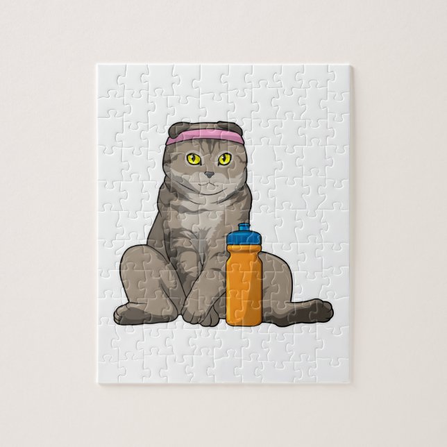 Puzzle Fitness Chat Boire de la tasse (Vertical)