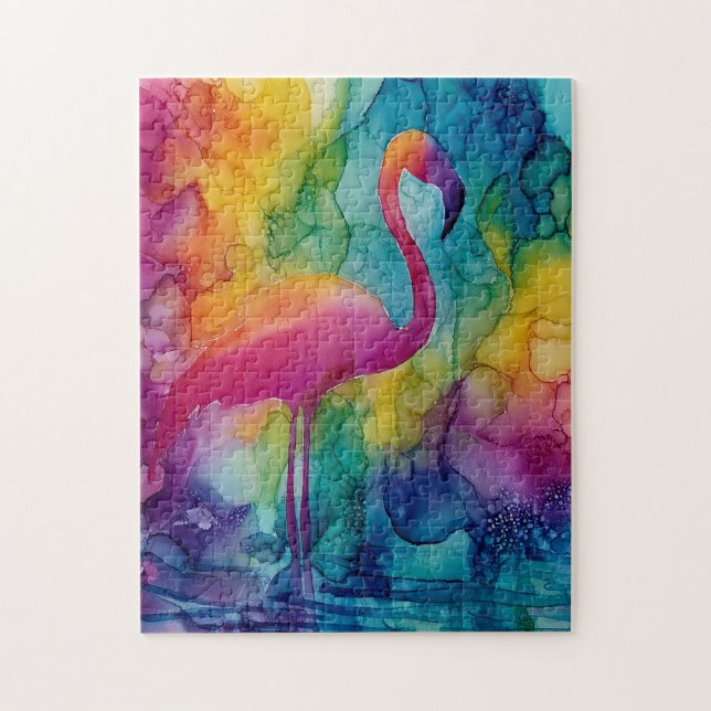 Puzzle Flamant Prisme (Vertical)