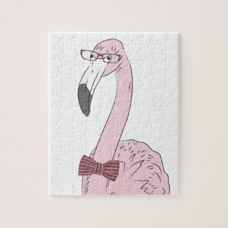 Puzzle Flamant rose de hippie