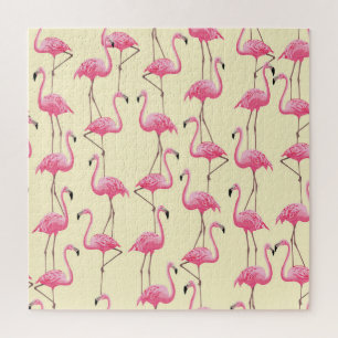 Puzzle Flamant rose réaliste Motif vertical Oiseau