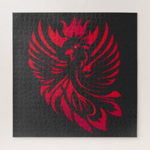 Puzzle Flamme artistique Phoenix. Esthétique des oiseaux