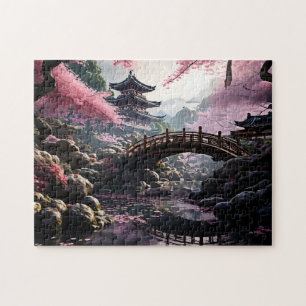 Puzzle Fleur de cerisier du jardin japonais