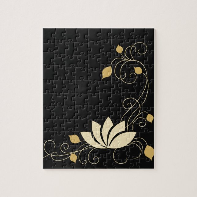 Puzzle Fleur de minuit (Vertical)