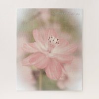 Fleur en pastel rose molle