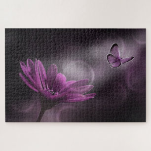 Puzzle Fleur et papillon