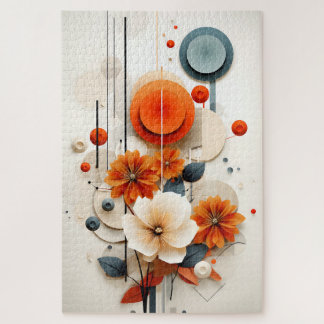 Puzzle Fleur géométrique abstraite