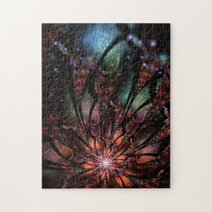 Puzzle Fleur imaginaire fractale douce et tendresse
