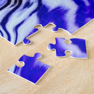 Puzzle Fleur Iris Violet