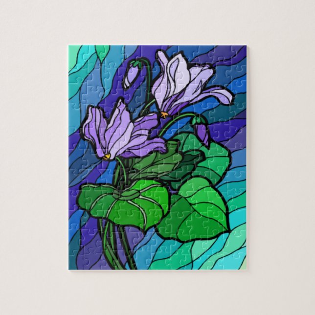 Puzzle Fleur irlandaise en verre (Vertical)