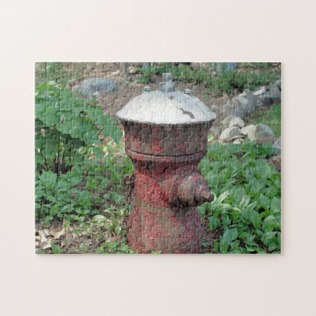 Puzzle Fleur Jardin Rusty Fire Hydrate  (Horizontal)