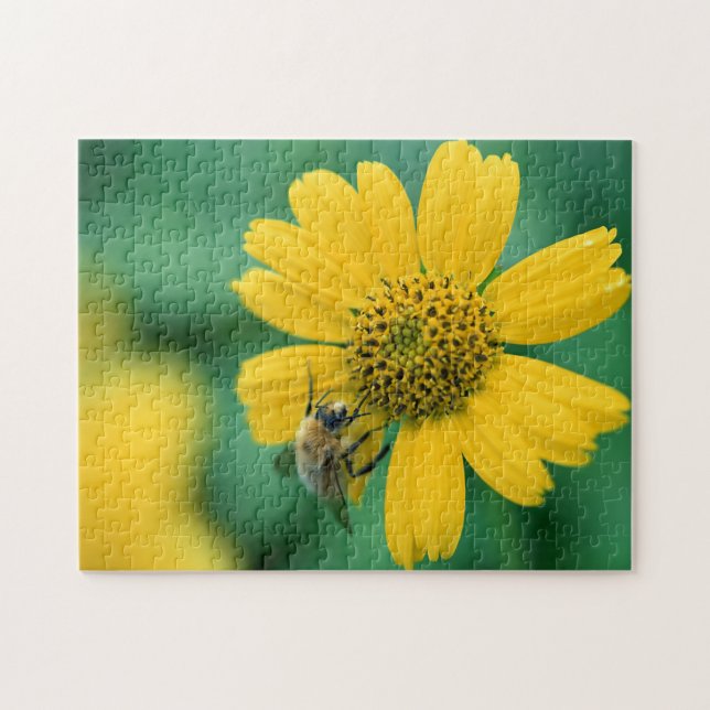 Puzzle Fleur Jaune/Abeille (Horizontal)