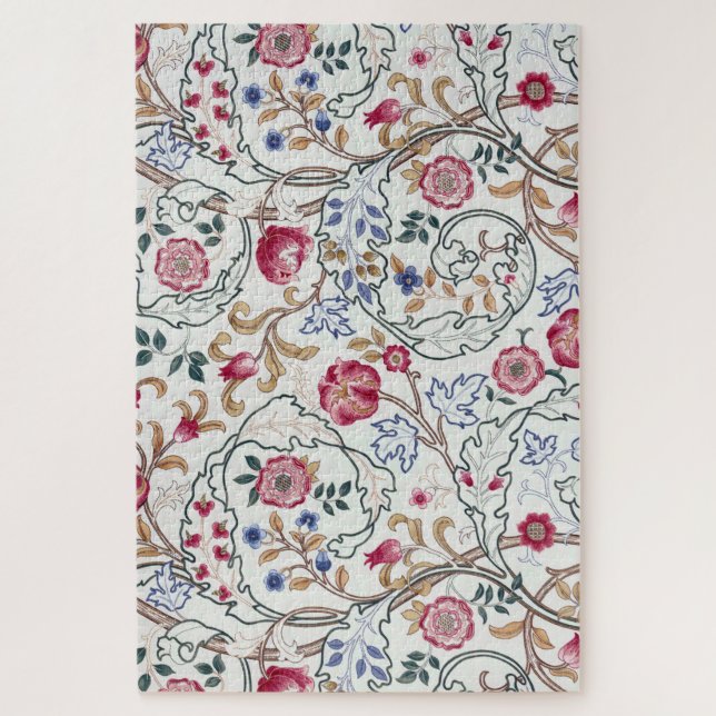 Puzzle Fleur, Motif Floral, William Morris (Vertical)