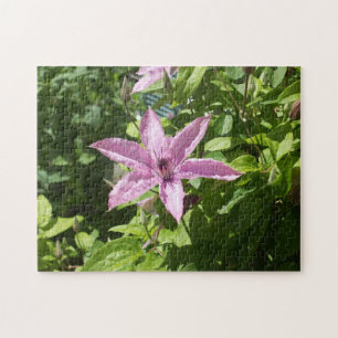 Puzzle Fleur pourpre en forme d'étoile à six côtés