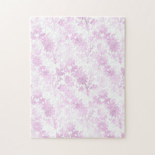 Puzzle Fleur pourpre Jolie fille