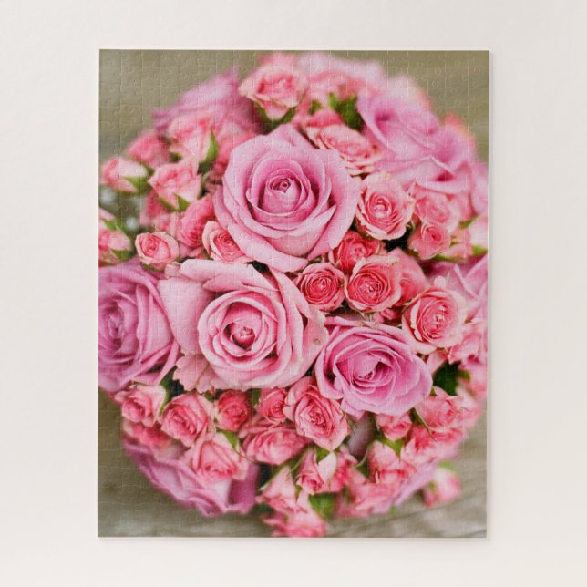Puzzle Fleur Rose Bouquet (Vertical)