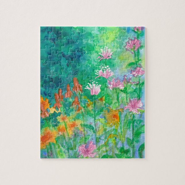 Puzzle Fleur sauvage Garden Bee Balm Mexicaine Fleurs Cas (Vertical)
