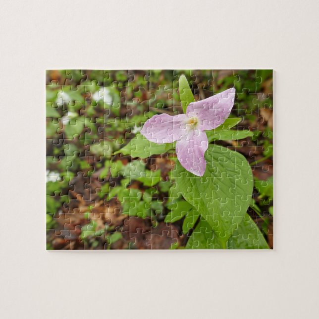 Puzzle Fleur Trillium Rose (Horizontal)