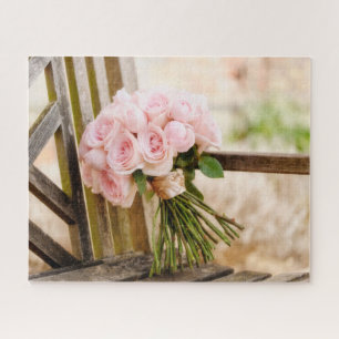 Puzzle Fleurs Bouquet rose