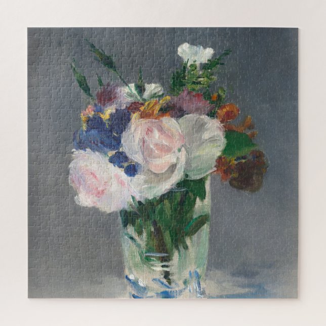 Puzzle Fleurs dans un Vase de cristal Manet Impressionnis (Vertical)