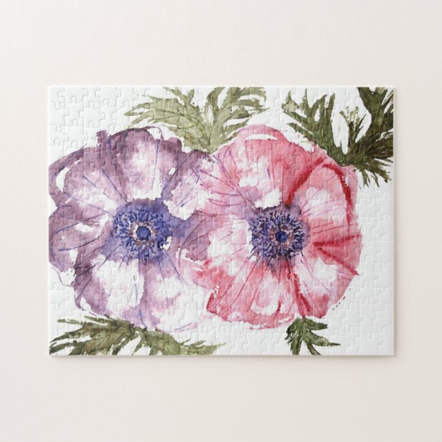 Puzzle Fleurs d'aquarelle (Horizontal)