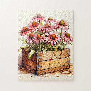 Puzzle Fleurs d'aster plantées jolies