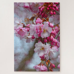 Puzzle Fleurs de cerisiers roses