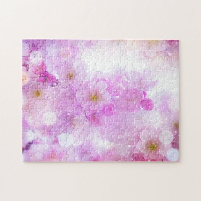 Puzzle Fleurs de fleurs de cerisier rose (Horizontal)