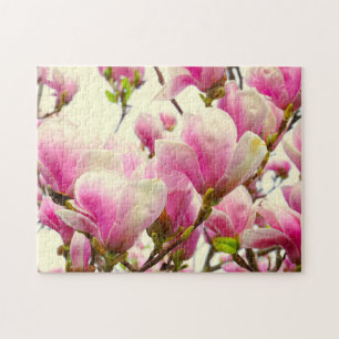 Puzzle Fleurs de Magnolia Floral Botanical Blossom Chic