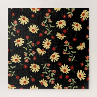 Puzzle Fleurs de soleil d'automne : Harmonie rouge-orange