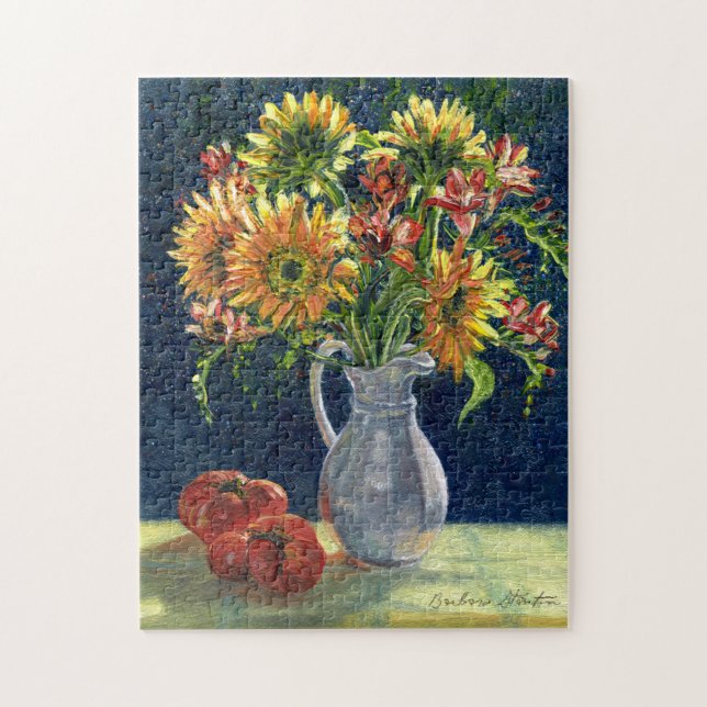 Puzzle "Fleurs de soleil et tomates" (Vertical)