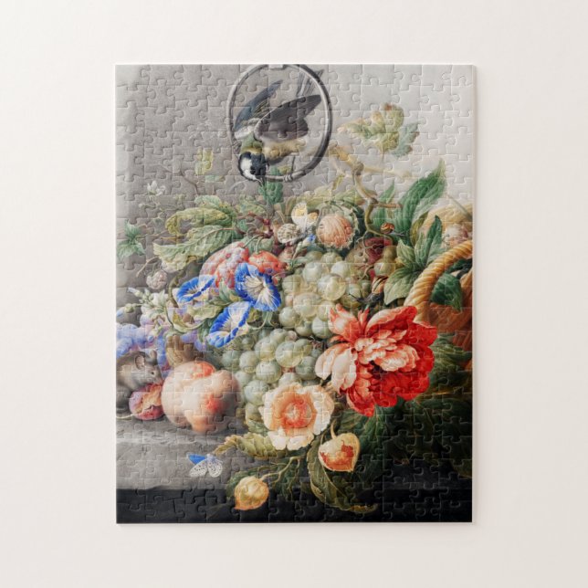 Puzzle Fleurs et fruits de vie morte Art classique (Vertical)