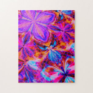 Puzzle Fleurs et papillons en Abstrait