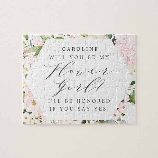 Puzzle Fleurs florales brillantes géométriques Propositio (Horizontal)