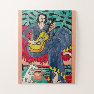 Puzzle Fleurs, Guitare et Café Art Déco