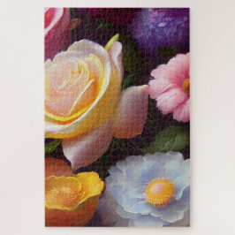 Puzzle Fleurs mixtes, Colorée, Amusement Familial