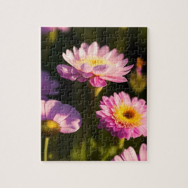 Puzzle Fleurs roses (Vertical)