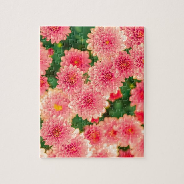 Puzzle Fleurs roses brillantes (Vertical)