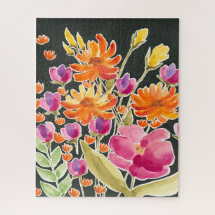 Puzzle Fleurs roses et oranges de rassemblement splendide