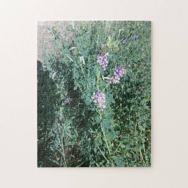 Puzzle Fleurs sauvages violets (Vertical)