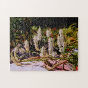 Puzzle Fleurs Sur Peinture Photo Huile Rocheuse